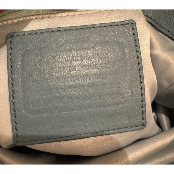 Coach Campbell Vintage Blue Leather Hobo Shoulder Y2K Bag - Picture 13 of 16